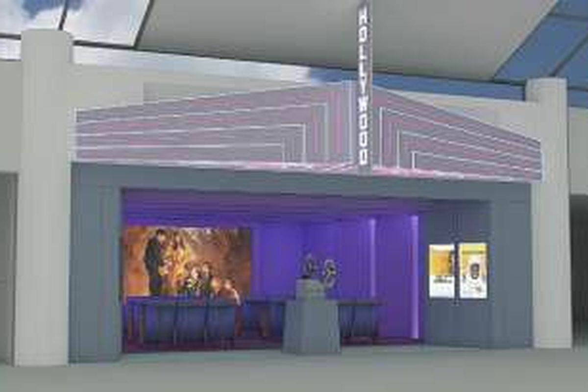 Ilustrasi. Tampilan bioskop gaya vintage di Bandara Internasional PDX, Portland, Amerika Serikat