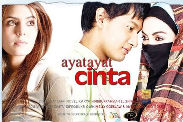 Poster film Ayat Ayat Cinta (2008).
