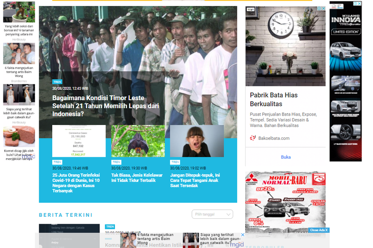 Berita populer Tren: 21 tahun Timor Leste lepas dari Indonesia | Ramai soal istilah anjay