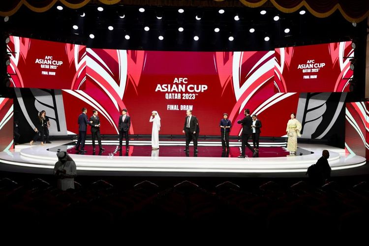 Undian Piala Asia 2023 di Qatar, Kamis (11/5/2023). Timnas Indonesia berada di Grup D bersama dengan Jepang, Irak dan Vietnam.