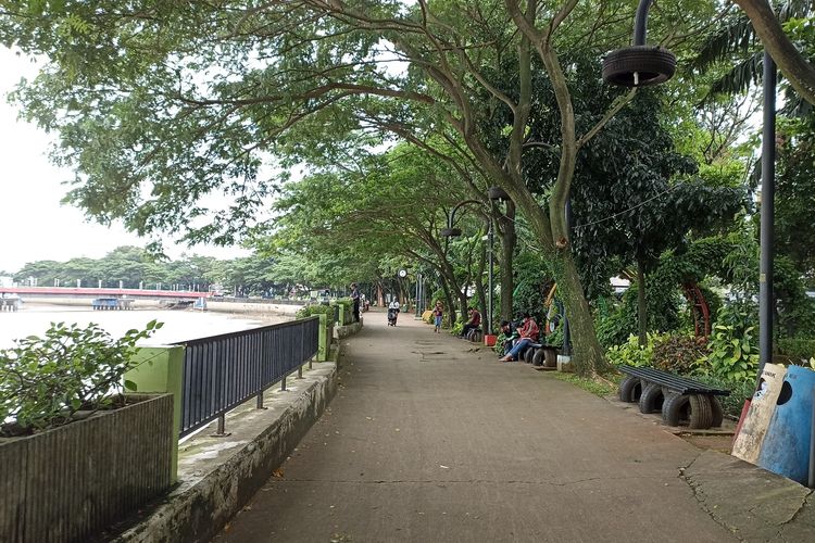 Ilustrasi suasana di Taman Gajah Tunggal di Kota Tangerang, Banten.