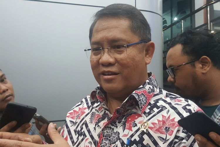 Menteri Komunikasi dan Informatika Rudiantara saat ditemui di Gedung Kominfo Medan Merdeka, Jakarta, Rabu (11/4/2018).