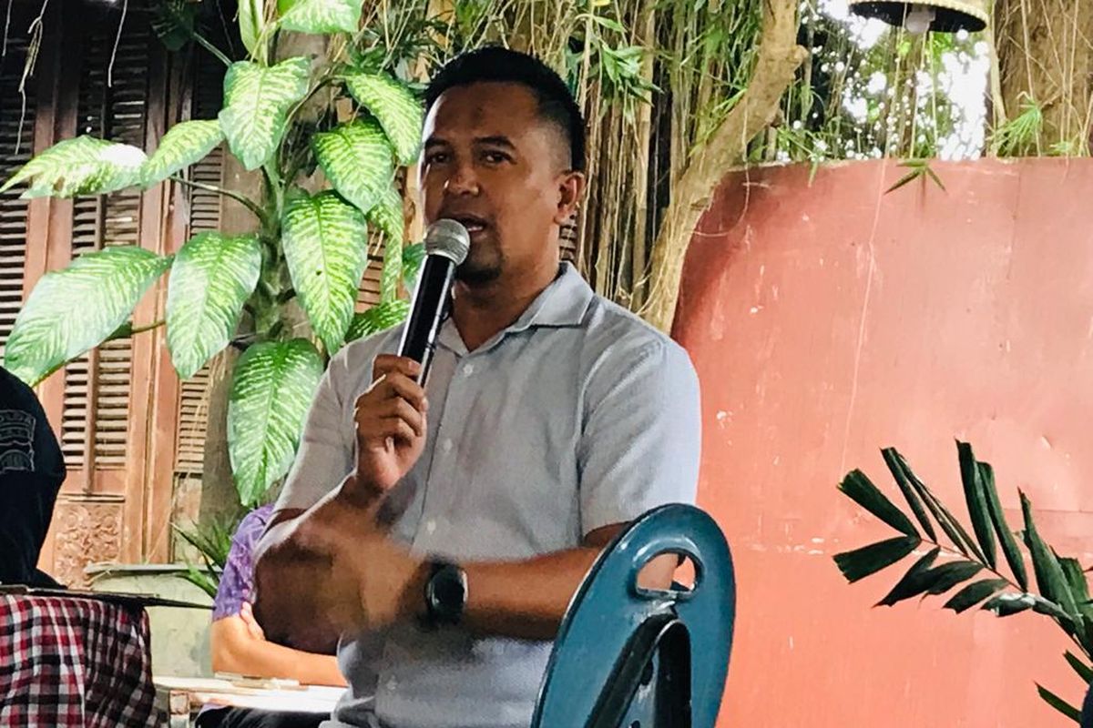 Kasubdit III Ditreskrimum Polda Bali, AKBP. Endang Tri Purwanto, dalam acara Ngobras atau Ngobrol Bareng Humas Polda Bali, pada Selasa (7/2/2023).  Kompas.com/ Yohanes Valdi Seriang Ginta
