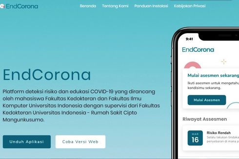 Mahasiswa UI Ciptakan Aplikasi untuk Deteksi Risiko Corona