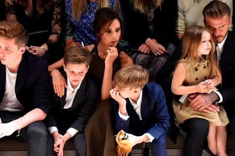 David Beckham dan keluarganya
