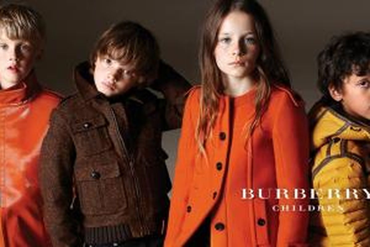 Label busana asal London, Burberry, memiliki koleksi khusus untuk anak-anak.