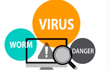 Ilustrasi malware. Malware adalah perangkat lunak berbahaya seperti virus, worm, Trojan, dan lain-lain.