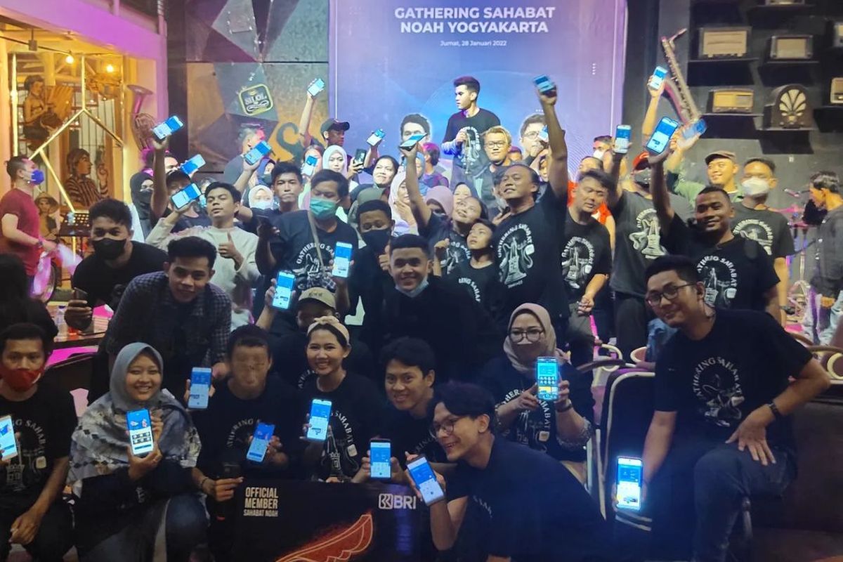 Sahabat Noah saat menghadiri gathering Noah di Yogyakarta.