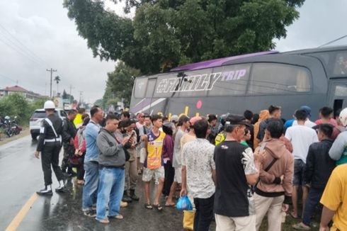 Kecelakaan Bus dan Motor di Simalungun, Seorang Anggota TNI Tewas