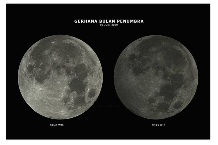 Gerhana bulan Penumbra, 6 Juni 2020.