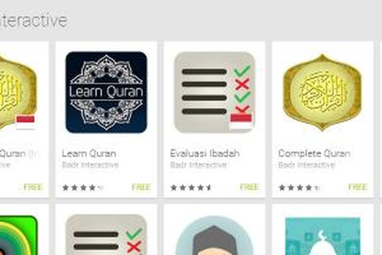 Aplikasi Badr Interactive di toko aplikasi Google Play Store