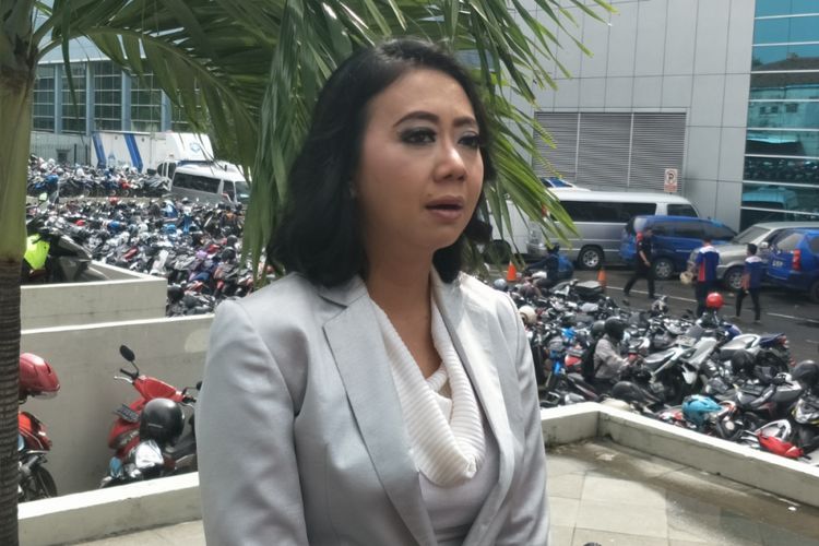 Asri Welas saat ditemui di Studio TransTV, Mampang, Jakarta Selatan, Senin (5/2/2018).