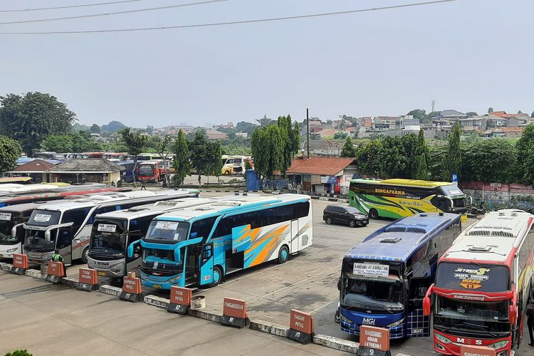 Terminal Kampung Rambutan, Jakarta Timur. Foto diambil pada Selasa (4/5/2021).