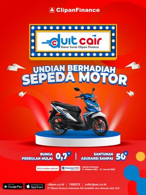 Produk baru Clipan Finance bernama Duit Cair berhadiah motor 