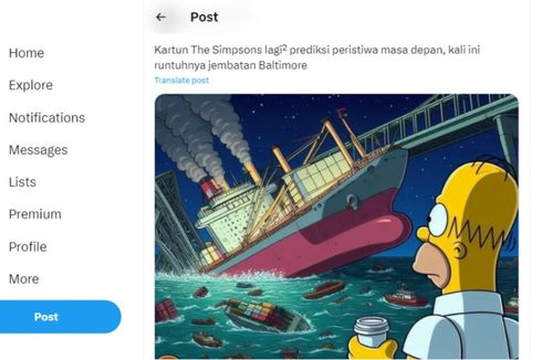 The Simpsons Disebut Sudah Memprediksi Runtuhnya Jembatan Baltimore, Bagaimana Faktanya?