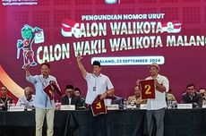 Nomor Urut Pilkada Kota Malang: Wahyu-Ali 1, Heri-Ganis 2, Anton-Dimyati 3