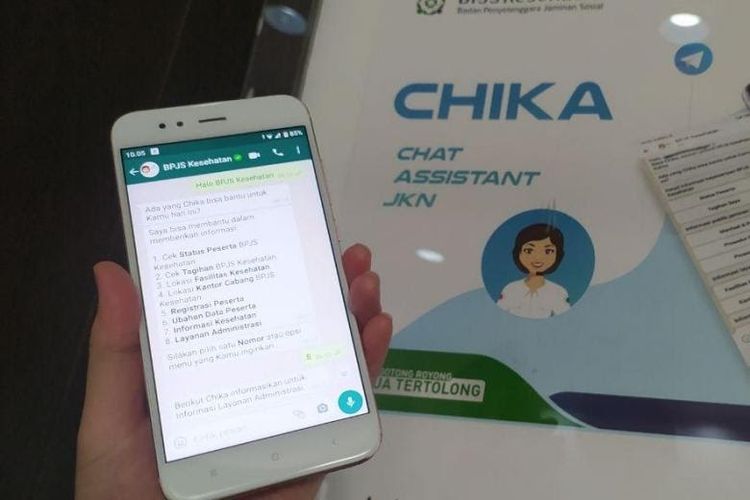 Chika, salah satu layanan digital bagi para peserta Jaminan Kesehatan Nasional - Kartu Indonesia Sehat (JKN-KIS) dari Badan Penyelenggara Jaminan Sosial (BPJS) Kesehatan