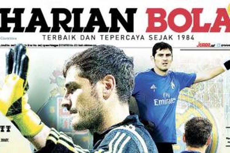Cover Harian BOLA edisi Jumat (10/7/2015).