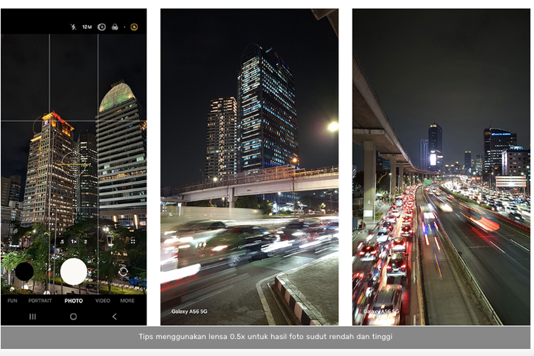 Lensa 0,5x cocok digunakan untuk mengambil foto cityscape dramatis dan megah.