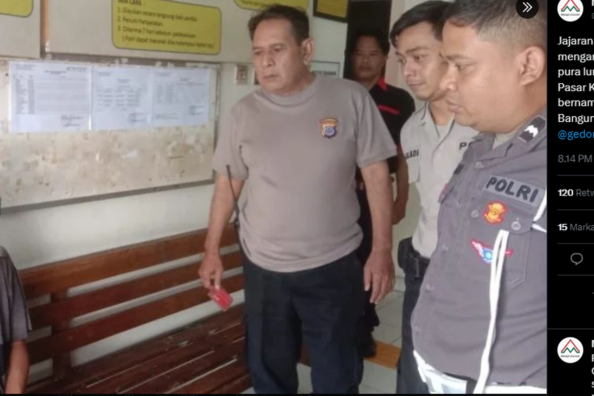 Tangkap layar foto pengemis yang pura-pura tidak bisa jalan di Stasiun Tugu Yogyakarta ditangkap.