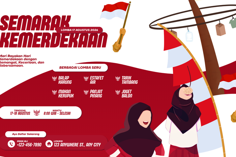 20 Prompt AI untuk Bikin Poster HUT ke-81 Kemerdekaan Republik Indonesia 