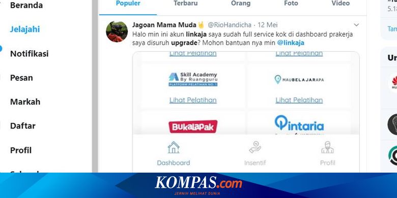 Masih Diminta Upgrade Akun Soal Program Prakerja Ini Solusi Untuk Pencairan Insentifnya Halaman All Kompas Com