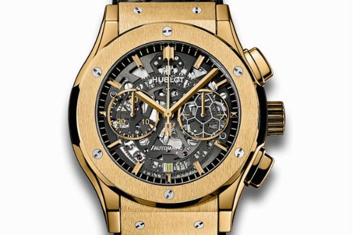 Hublot Classic Fusion Aerofusion Chronograph Pele Yellow Gold