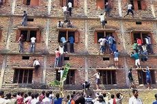 Berikan Contekan kepada Anak, Puluhan Ayah di India Panjat Dinding Sekolah 