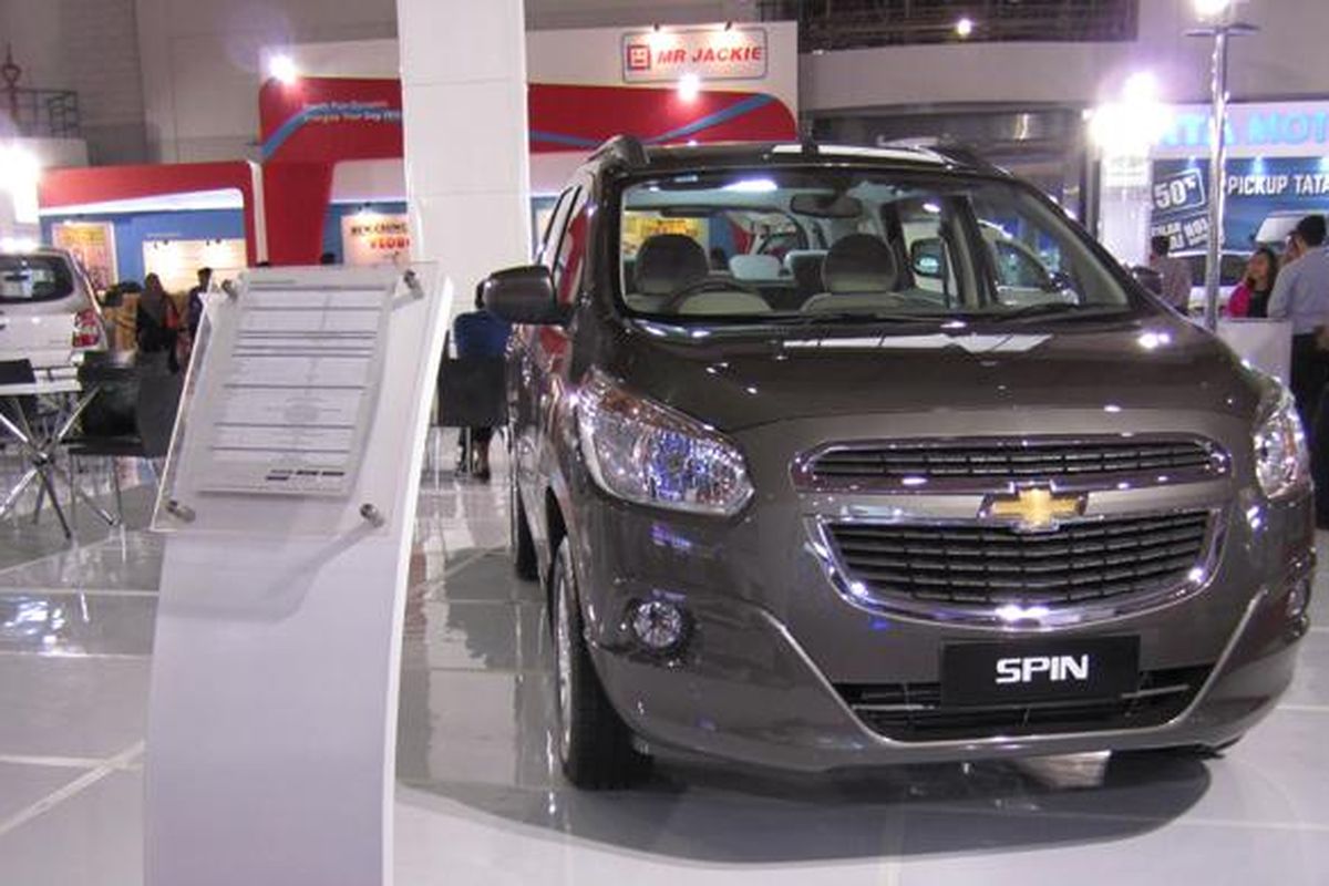 Spin Active yang ikut dipajang pada booth Chevrolet di Jakarta Fair