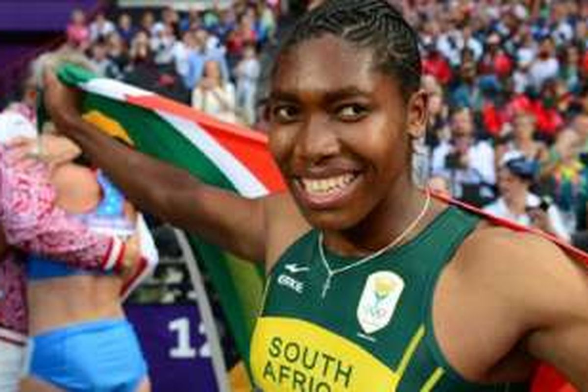 Caster Semenya, pelari dari Affrika Selatan.