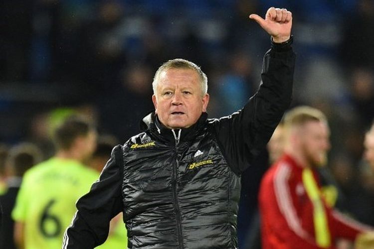 Pelatih Sheffield United, Chris Wilder.