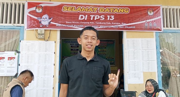Cerita Pemilih Pemula di Riau, Deg-degan Saat Mencoblos