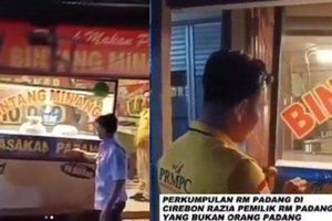 PRMPC Minta Maaf, Bantah Razia Rumah Makan Padang karena Pemilik Bukan Orang Minang