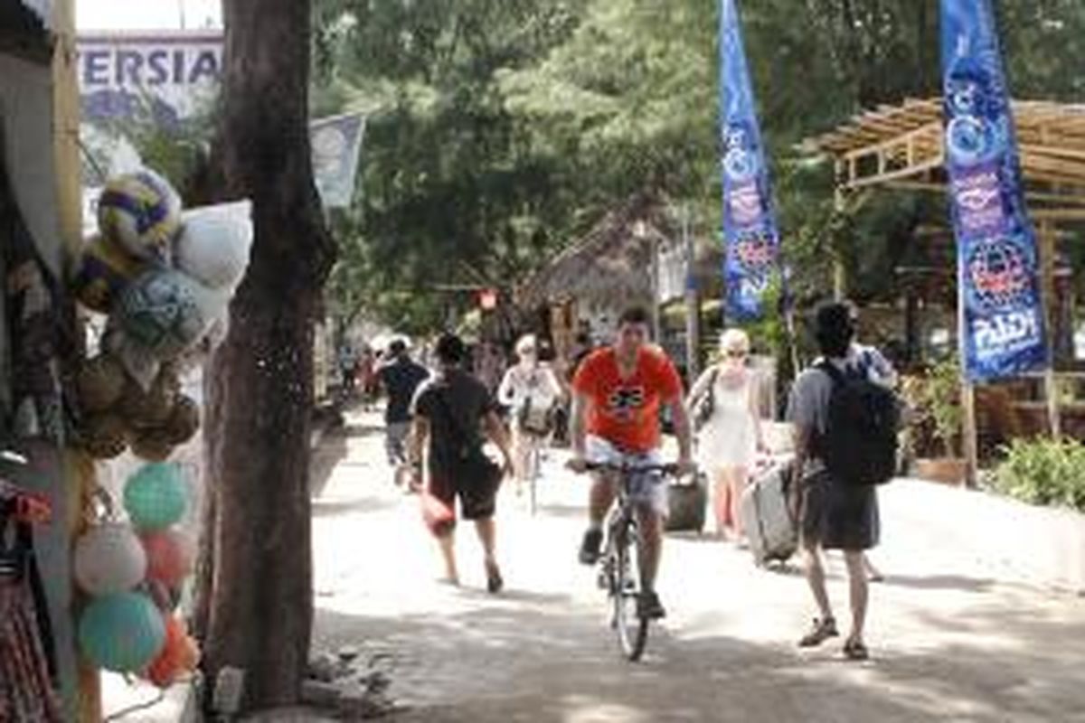 Gili Trawangan, di Lombok Utara, Nusa Tenggara Barat.