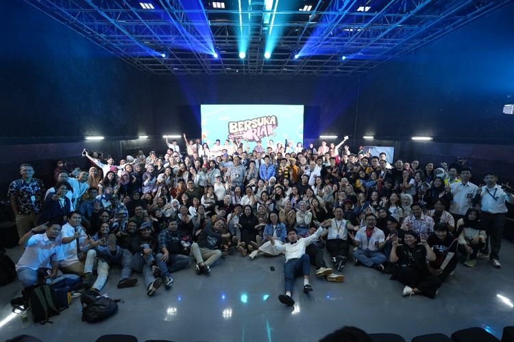 Puncak perayaan HUT Ke-30 Kompas.com berupa acara Bersuka Ria di Menara Kompas, Jakarta Pusat, Senin (15/9/2025).