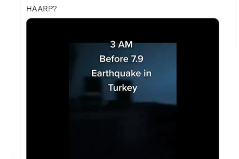 Ramai soal Kilat Cahaya Sebelum Gempa Turkiye Disebut HAARP, Ini Kata BMKG