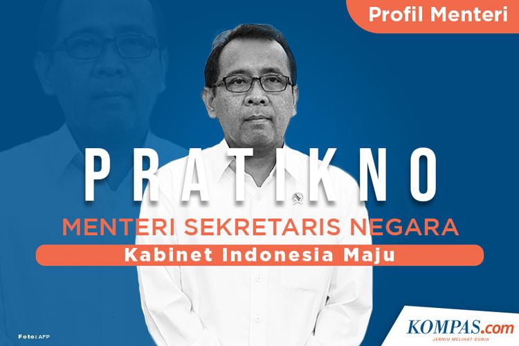 Infografik Profil Pratikno Menteri Sekretaris Negara<script async src=