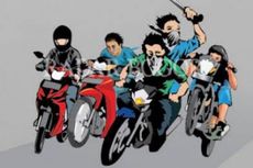 Konvoi Bawa Sajam, Geng Motor Remaja di Lampung Menangis Saat Ditangkap