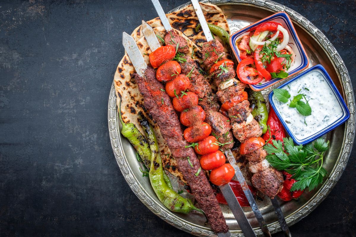 Ilustrasi adana kebab. 