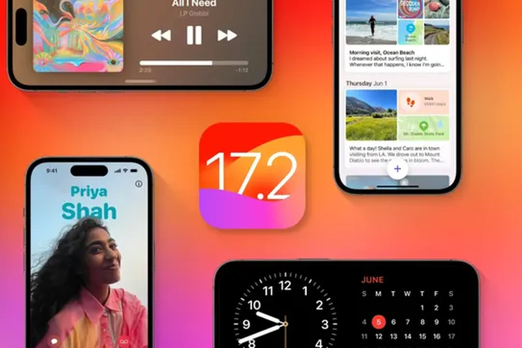 ilustrasi iOS 17.2