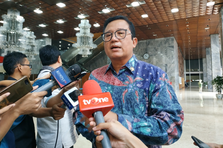 Wakil Sekretaris Jenderal Partai Demokrat Didi Irawadi di Kompleks Parlemen, Senayan, Jakarta, Selasa (3/12/2019).