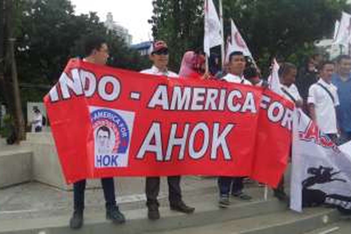 Perkumpulan WNI yang tinggal di Amerika Serikat, Indo-America mendeklarasikan dukungan terhadap Gubernur Basuki Tjahaja Purnama atau Ahok pada Pilkada DKI 2017, Sabtu (17/9/2016)