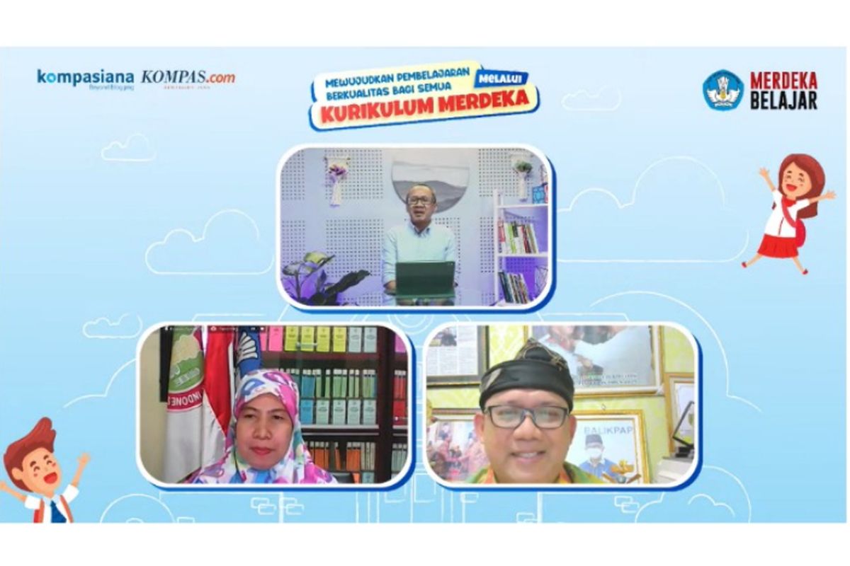 Kemendikbudristek menggelar webinar berjudul ?Mewujudkan Pembelajaran Berkualitas bagi Semua Melalui Kurikulum Merdeka?. 