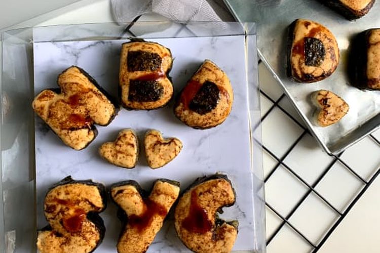 Letter mentai cake brand Petitelicious