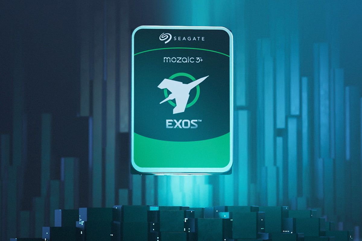 Ilustrasi hard disk Seagate Exos X Mozaic 3 Plus