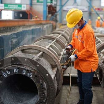 Beton milik PT Waskita Beton Precast (WSBP)