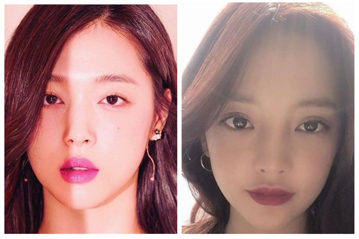 Penyanyi Korea Selatan Sulli (kiri) dan Goo Hara (kanan).