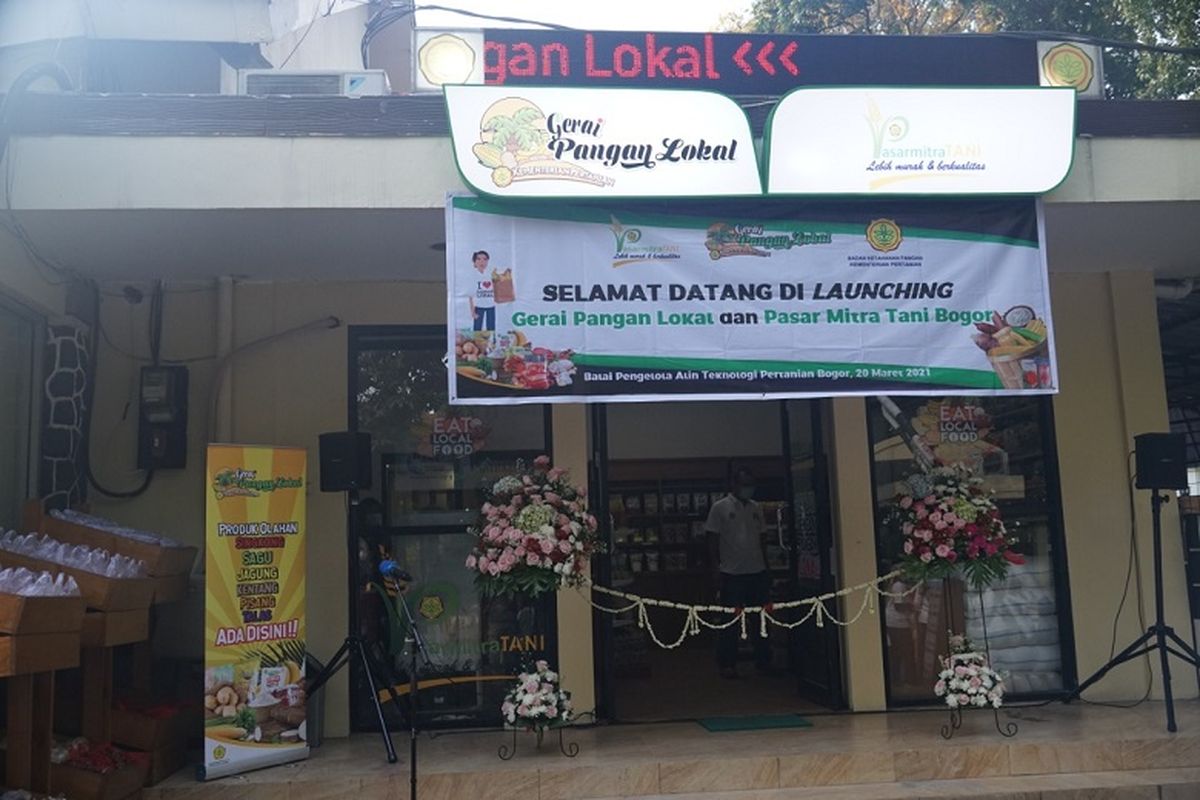 Gerai Pangan Lokal dan Pasar Mitra Tani Bogor yang bertempat di Balai Pengelola Alih Teknologi Pertanian Bogor.