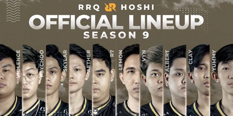 Lineup RRQ Hoshi untuk MPL ID Season 9.