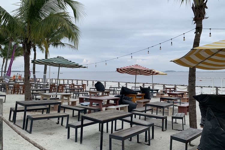 Area pantai Aloha PIK 2 di Tangerang, Banten, pada Rabu (4/2/2026).